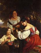 Franz Xaver Winterhalter Roman Genre Scene oil painting picture wholesale